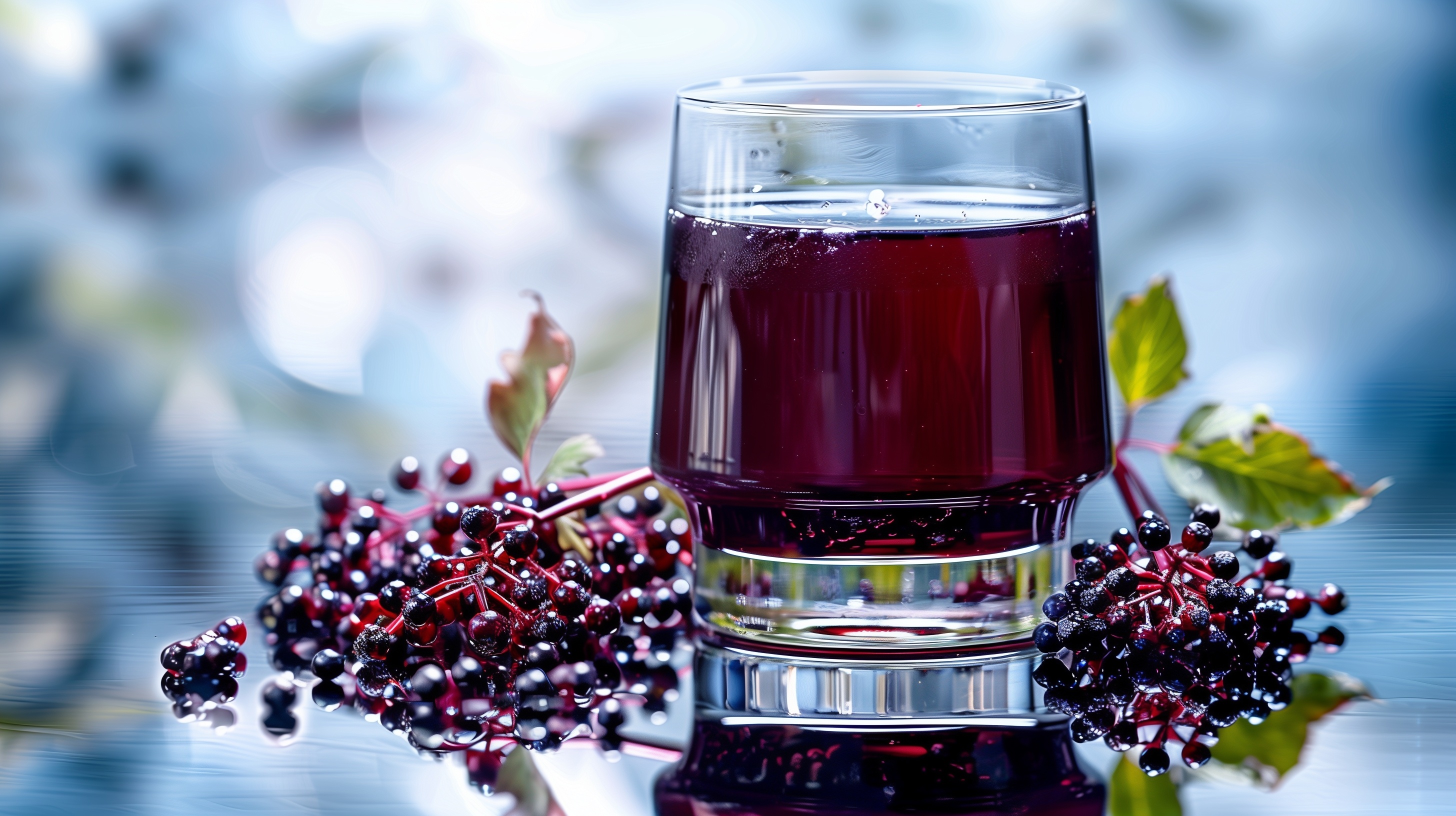 Nouvel exemple d’aliment naturel bénéfique : le jus de sureau qui démontre des avantages pour la gestion du poids et la santé métabolique (Visuel Adobe Stock 996903922)